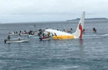 Plane ditches into Lagoon, passengers swim for their lives